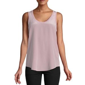 Equipment Mel Silk Tank Top Purple Mauve